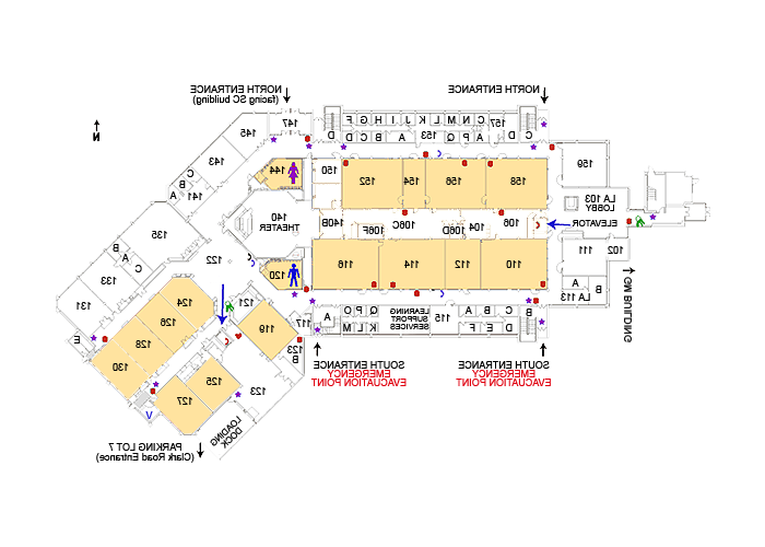 Crane Liberal Arts & Science first floor map