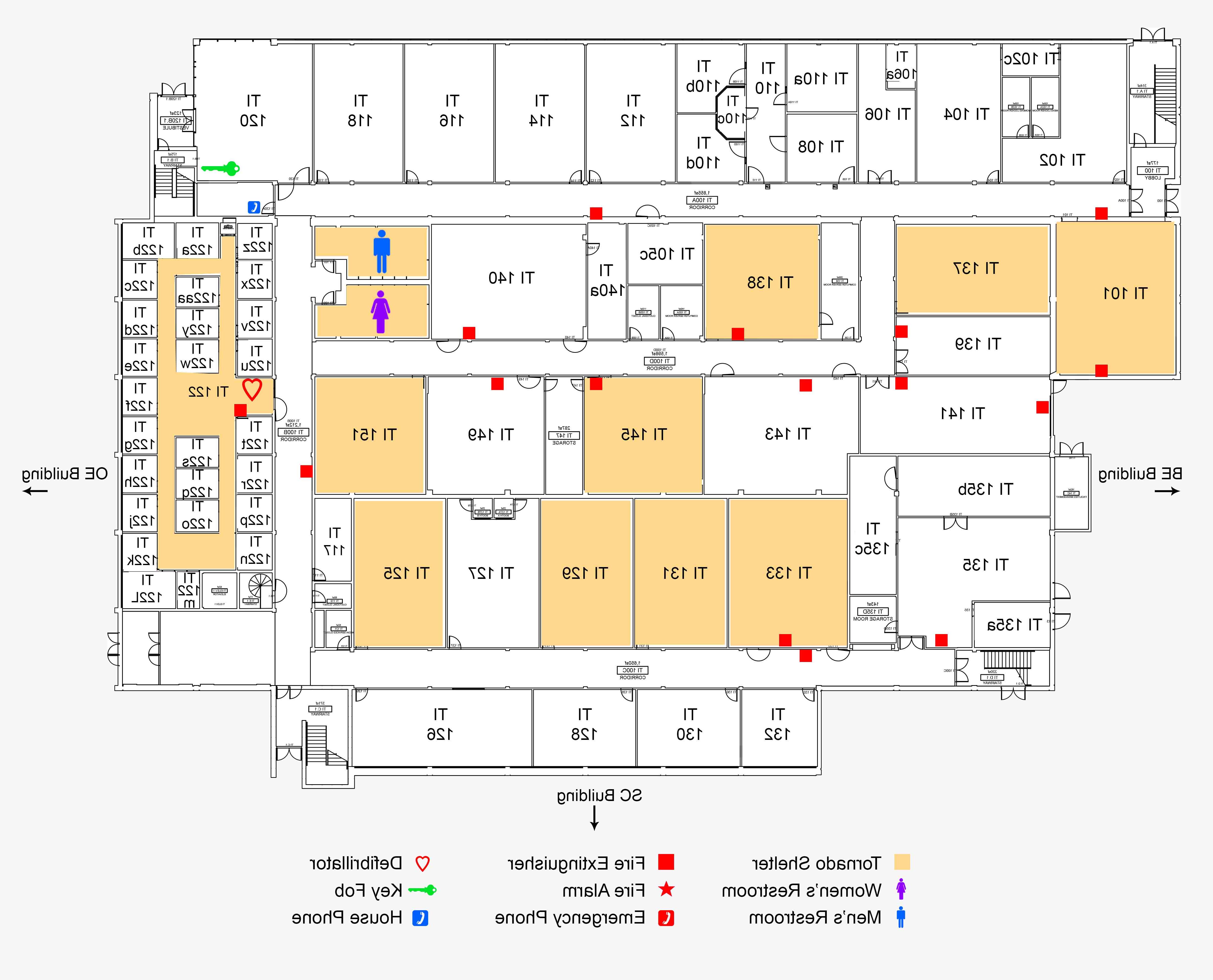 Technical and Industrial Building first floor map