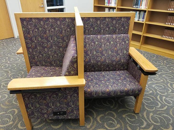 Library student spaces - chair pods